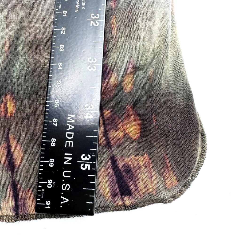 COIN‎ 1804 Women's 1X Casual Hand Tie Dye 3/4 Sleeve Long Cardigan Duster Hoodie - Picture 8 of 9